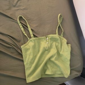 Green tank top